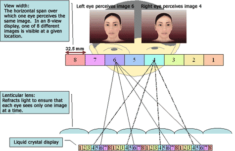 Werkingsprincipe lenticulaire display