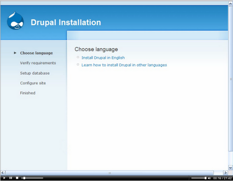Drupal screenshot