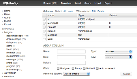 SQL Buddy 1.2.7