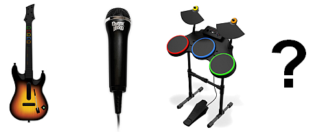 Guitar Hero World Tour instruments