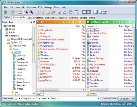 Directory Opus screenshot (481 pix)