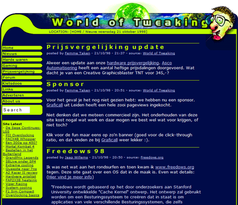 World of Tweaking eerste nieuwspost van crewlid (klein) World of Tweaking eerste nieuwspost van crewlid (klein)