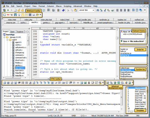 UltraEdit 14.00 'PowerUser' screenshot (481 pix)