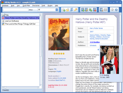 All My Books 1.3 screenshot (481 pix)
