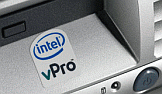 Intel vPro-stickertje op pc