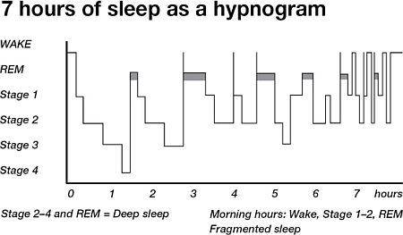 Happywakeup, slaapgrafiek