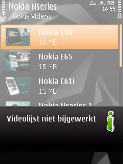 Nokia N96: videofeeds Nokia N96: videofeeds