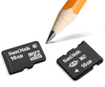 Sandisk 16GB microsdhc- en m2-kaarten