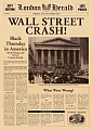 Wall Street Crash-krantenkop