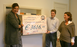 DPC Sponsoractie 2008: uitreiking cheque