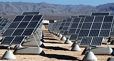 Solar farm van luchtmachtbasis Nellis