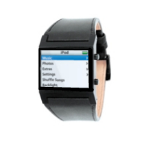 Fotobewerking iWatch: horloge met iPod-interface