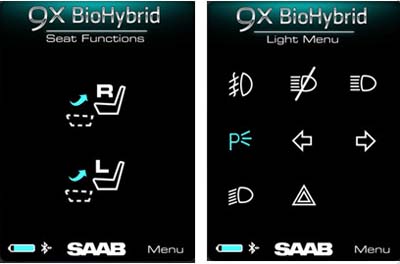 Xperia-panel om Saab te besturen