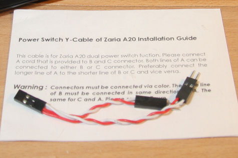 Zaria A20 Y-kabel Zaria A20 Y-kabel