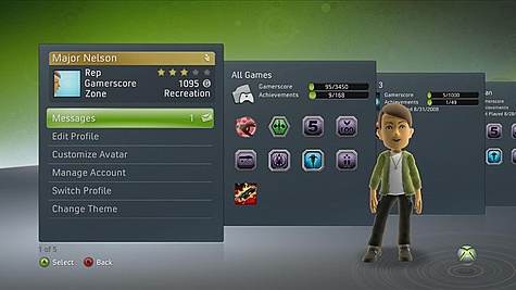 New Xbox Experience screenshot New Xbox Experience screenshot