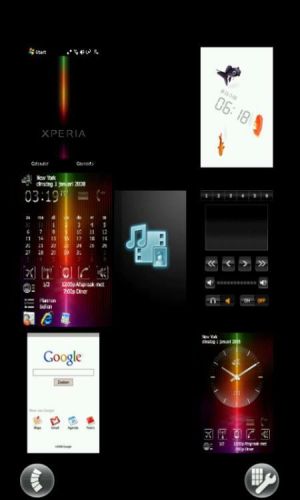 Xperia panel interface