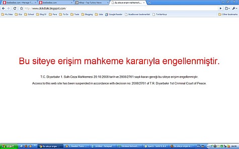 Blogger geblokkeerd