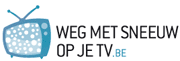 Weg met sneeuw op je tv