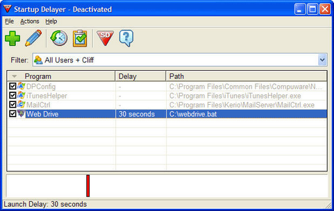 Startup Delayer screenshot (481 pix)