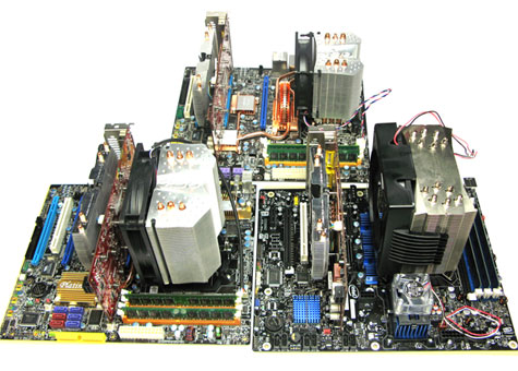 Core i7-vergelijking - testsystemen boven Core i7-vergelijking - testsystemen boven