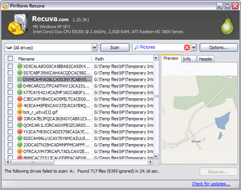 Recuva 1.20.361 screenshot (481 pix)