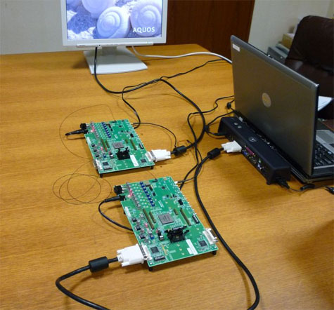 Sharp prototype optische interconnect Sharp prototype optische interconnect
