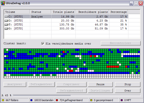 Ultradefrag 2.0.0 screenshot (481 pix)