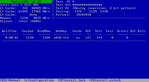 Memtest86+ 2.10 screenshot (481 pix)