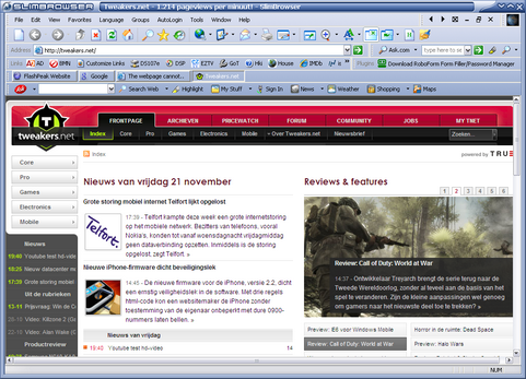 SlimBrowser screenshot (481 pix)