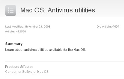 Apple antivirus utilities