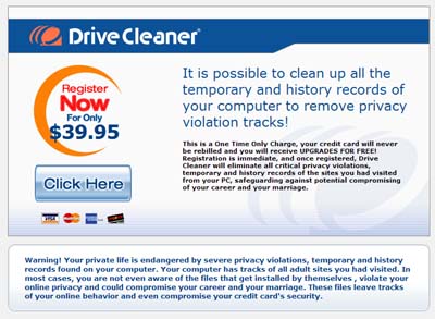 Scareware-reclame voor nepscanner