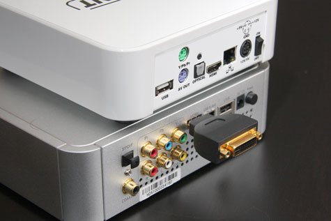 HDX 1000 - ruimte tussen de aansluitingen HDX 1000 - ruimte tussen de aansluitingen