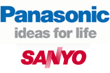 Panasonic Sanyo logo's