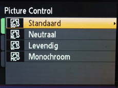 Coolpix P600 menu Picture Control