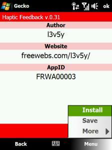 Gecko Installer - Windows Mobile App Store