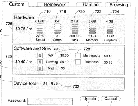 Microsoft pay-as-you-go-patent