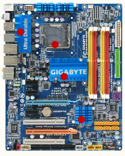 gigabyte UD3 - UD3P temp gigabyte UD3 - UD3P temp