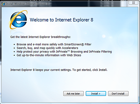 Internet Explorer 8 Blocker Toolkit 1.0