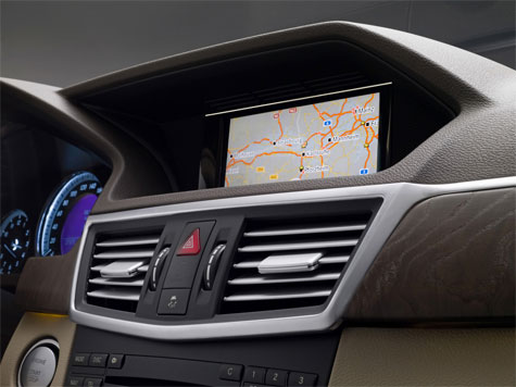 Gps-systeem in Mercedes E-klasse