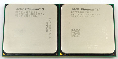 Phenom II X4 810 en X4 720 Phenom II X4 810 en X4 720