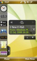 Samsung widget-interface