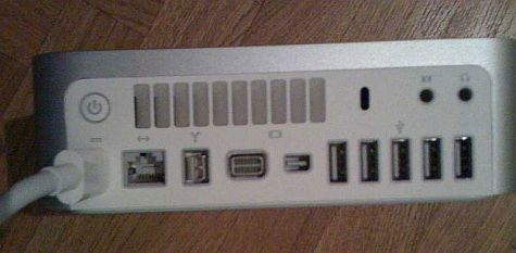 Achterkant Mac mini