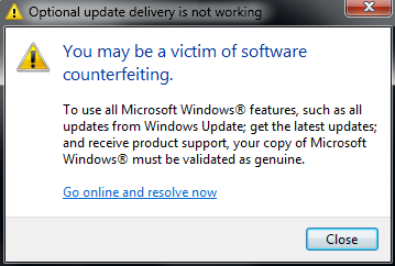 WGA-updatestop in Windows 7