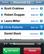visual voicemail op de iPhone