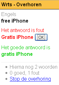Mobiele website Wrts