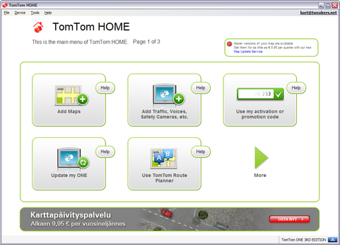 tomtom home ita