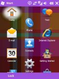 Windows Mobile 6.5 met roze thema