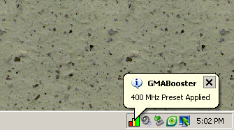GMABooster in system tray