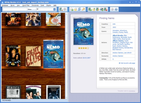 All My Movies 5.4 screenshot (481 pix)