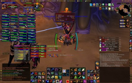 World of Warcraft met diverse add-ons World of Warcraft met diverse add-ons